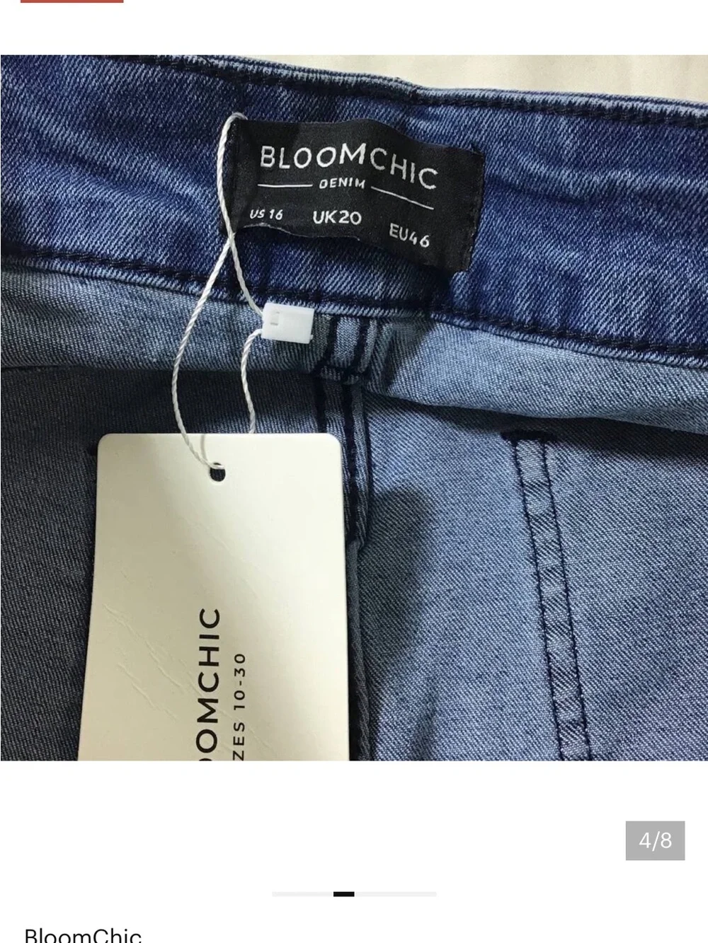 BloomChic Crop Denim Jeans in Medium Blue size 16